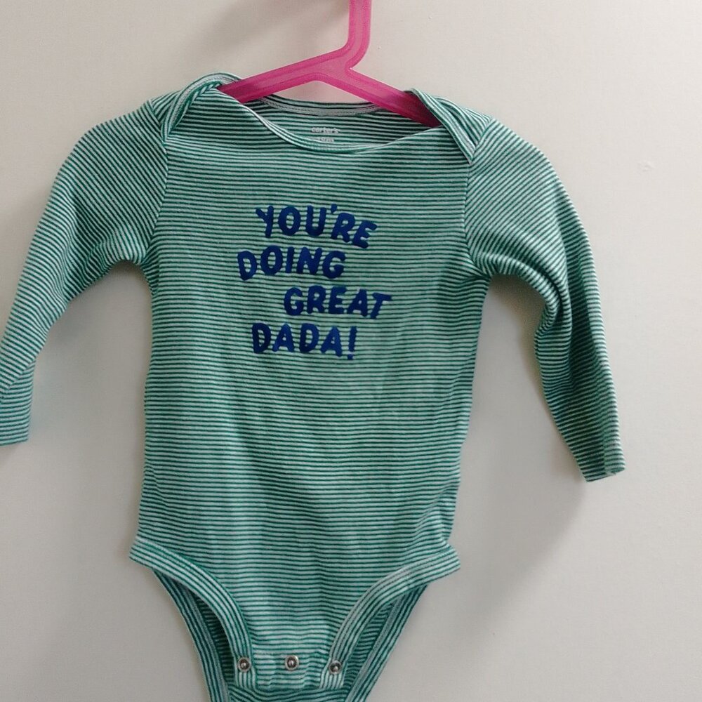 "Carter's, You're Doing Great Dada! Long Sleeved, Unisex Onesie